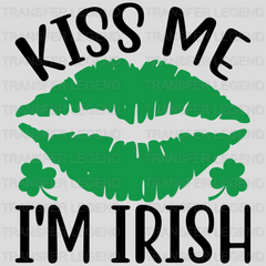 Kiss Me I'M Irish St. Patrick's Day Design - DTF heat transfer - transferlegend