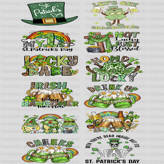 St. Patrick's Day Premade Gang sheet - 12 PCS 10 INCH - transferlegend