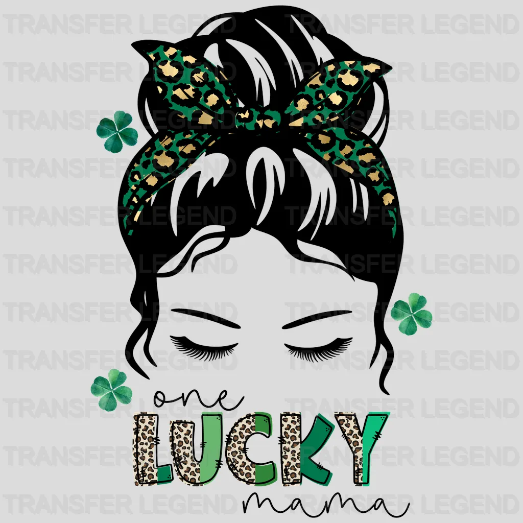 One Lucky Mama St. Patrick's Day Design - DTF heat transfer - transferlegend