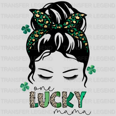 One Lucky Mama St. Patrick's Day Design - DTF heat transfer - transferlegend