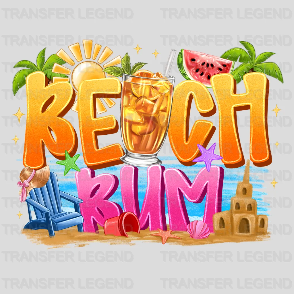 Beach Bum Summer Design - DTF Heat Transfers - transferlegend