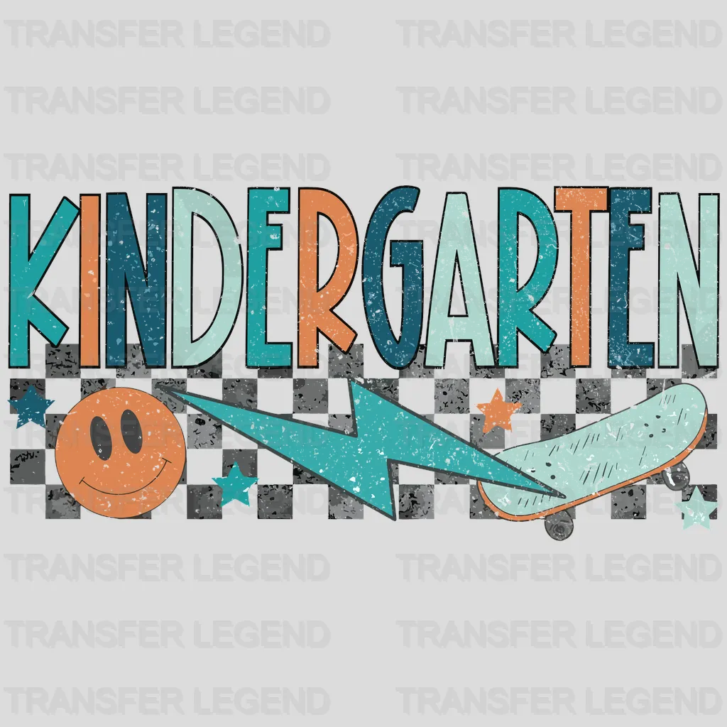 Kindergarten Graffiti 100 Days School Design - DTF heat transfer - transferlegend