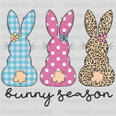 Bunny Season Easter Design - DTF heat transfer - transferlegend