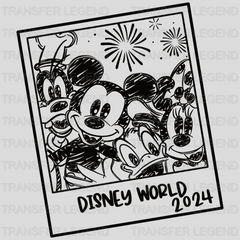 Mickey And Friends Polaroid Disney World Design - DTF heat transfer - transferlegend