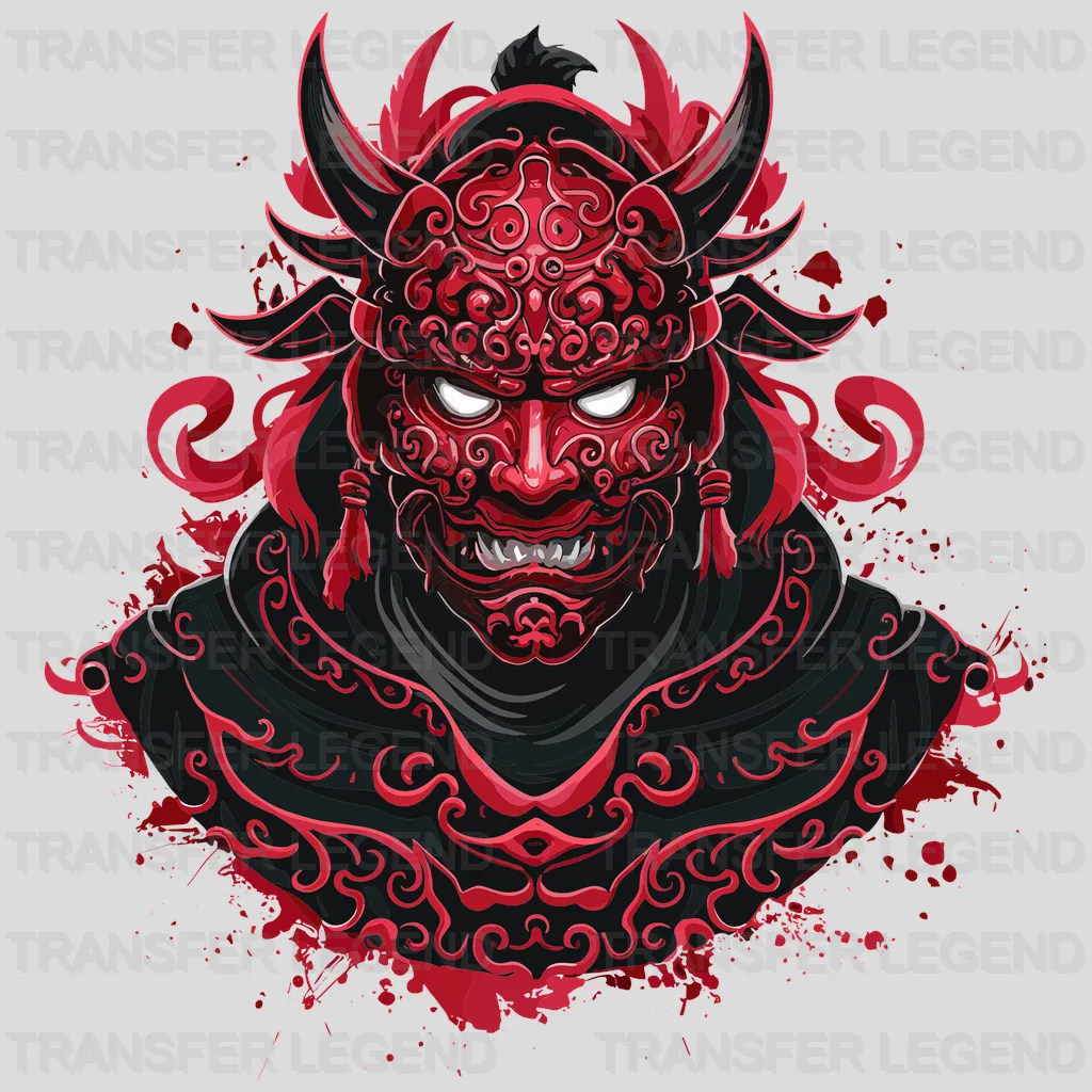 Red Devil Samurai Asian Design - DTF Heat Transfer - transferlegend