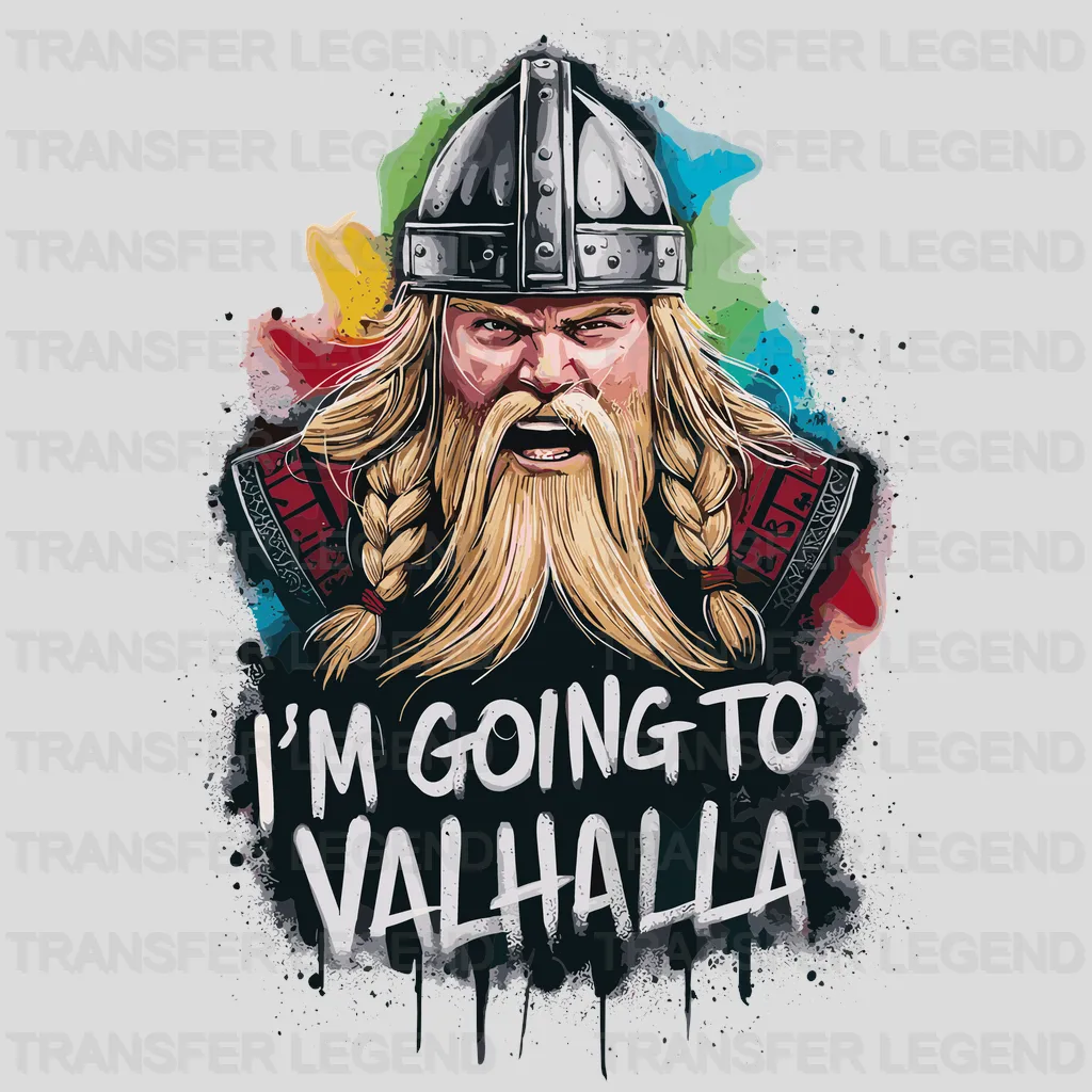 I Am Going To Valhalla Nordic Design - DTF Heat Transfer - transferlegend