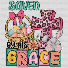 Saved By His Grace Easter Design - DTF heat transfer - transferlegend