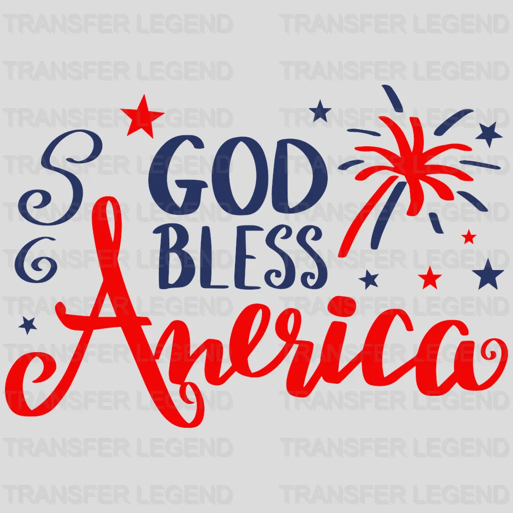 God Bless America DTF Transfer - transferlegend