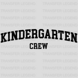 Kindergarten Crew 100 Days Of School Design - DTF heat transfer - transferlegend