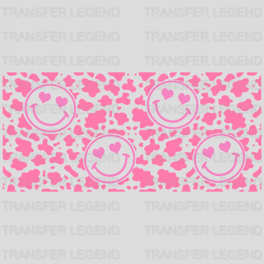 Smiley UV DTF Transfer Cup Wrap UV DTF Sticker - transferlegend