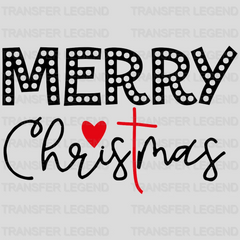 Merry Christmas Heart Design - DTF heat transfer - transferlegend