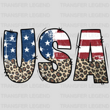 USA LEOPARD FLAG DTF Transfer - transferlegend