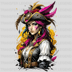 Captian Lady Pirate Design - DTF Heat Transfer - transferlegend