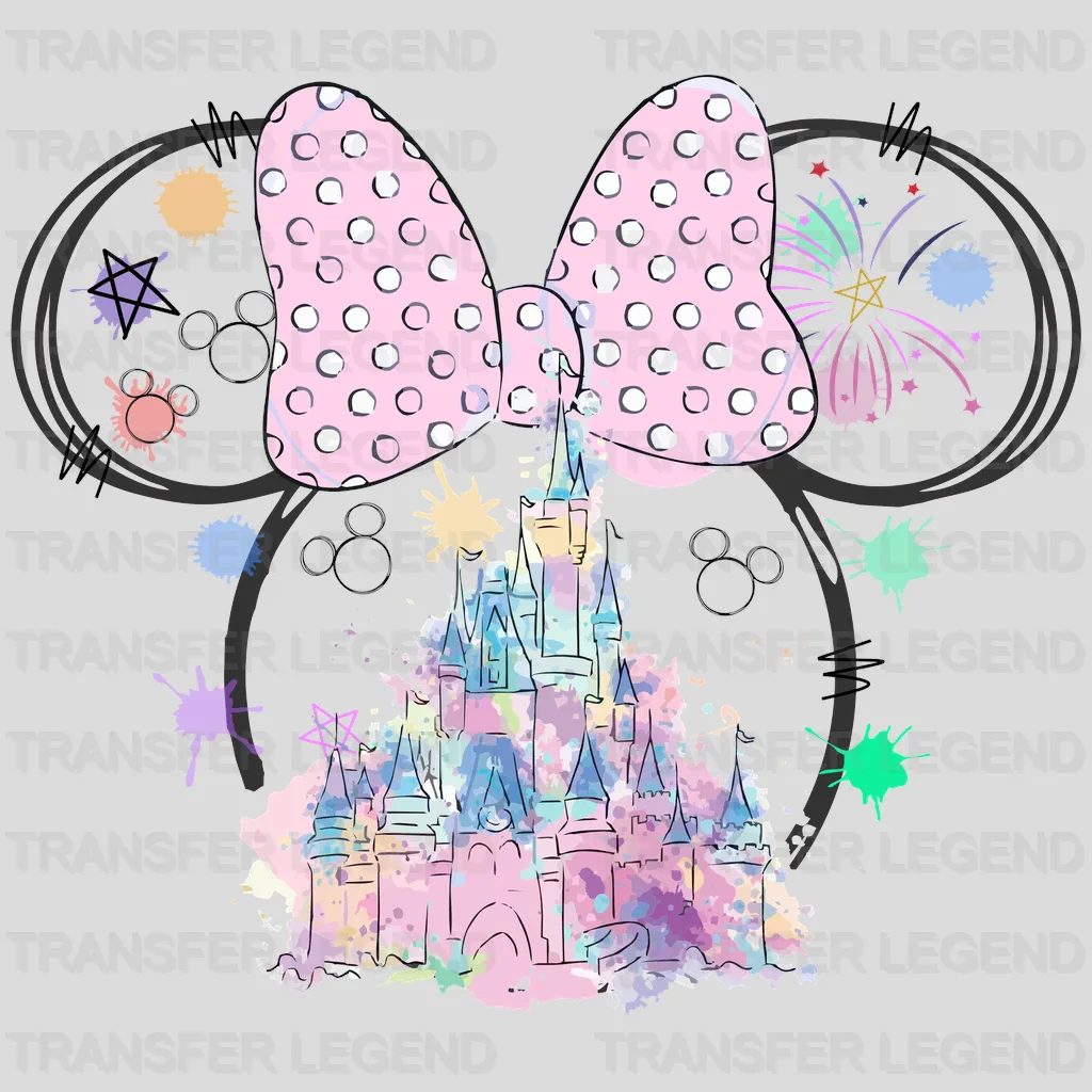 DISNEY MINNIE CASTLE Design - DTF heat transfer - transferlegend