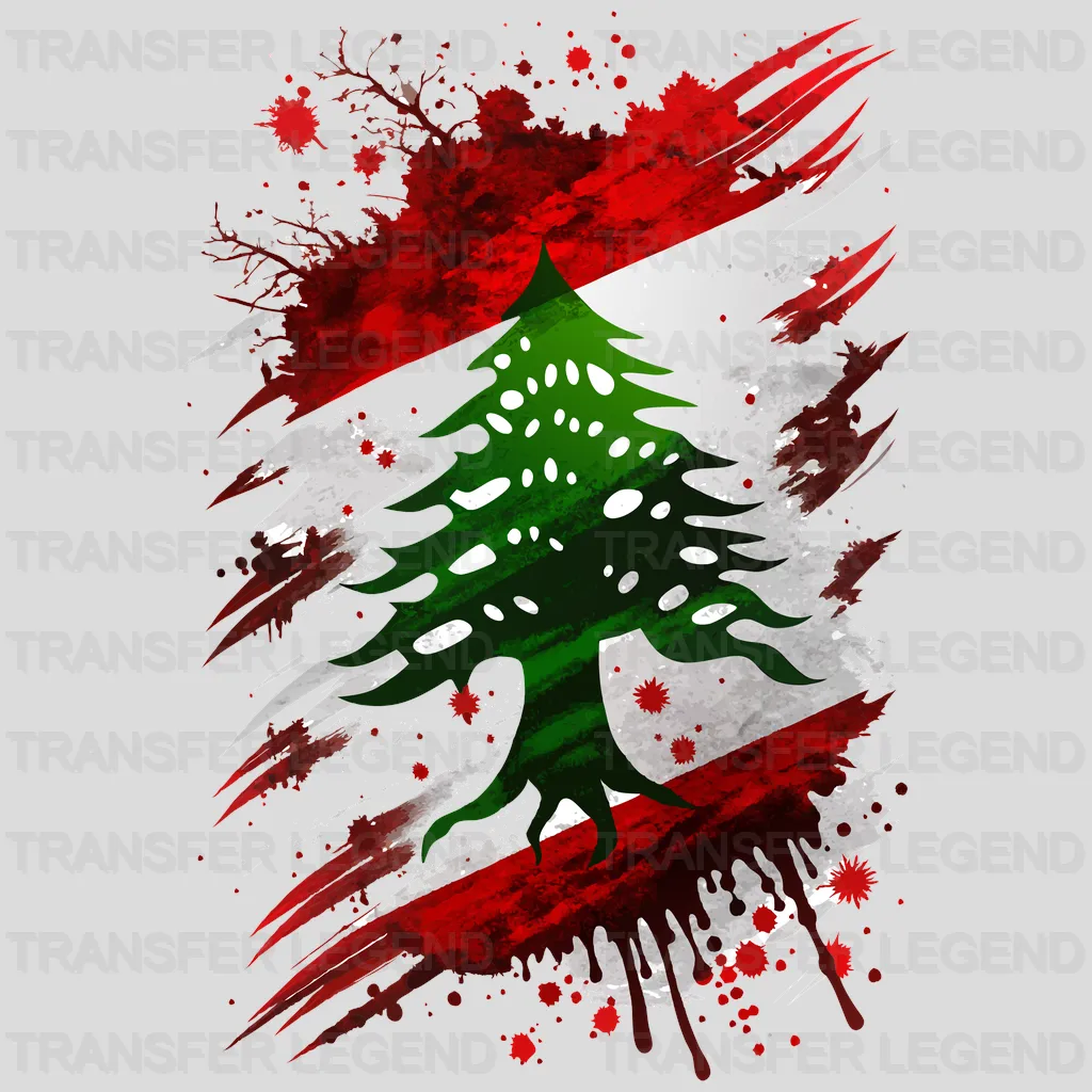 Lebanon Flag Design - DTF Heat Transfer - transferlegend