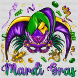 Mardi Gras Design- Mardi Gras DTF heat transfer - transferlegend