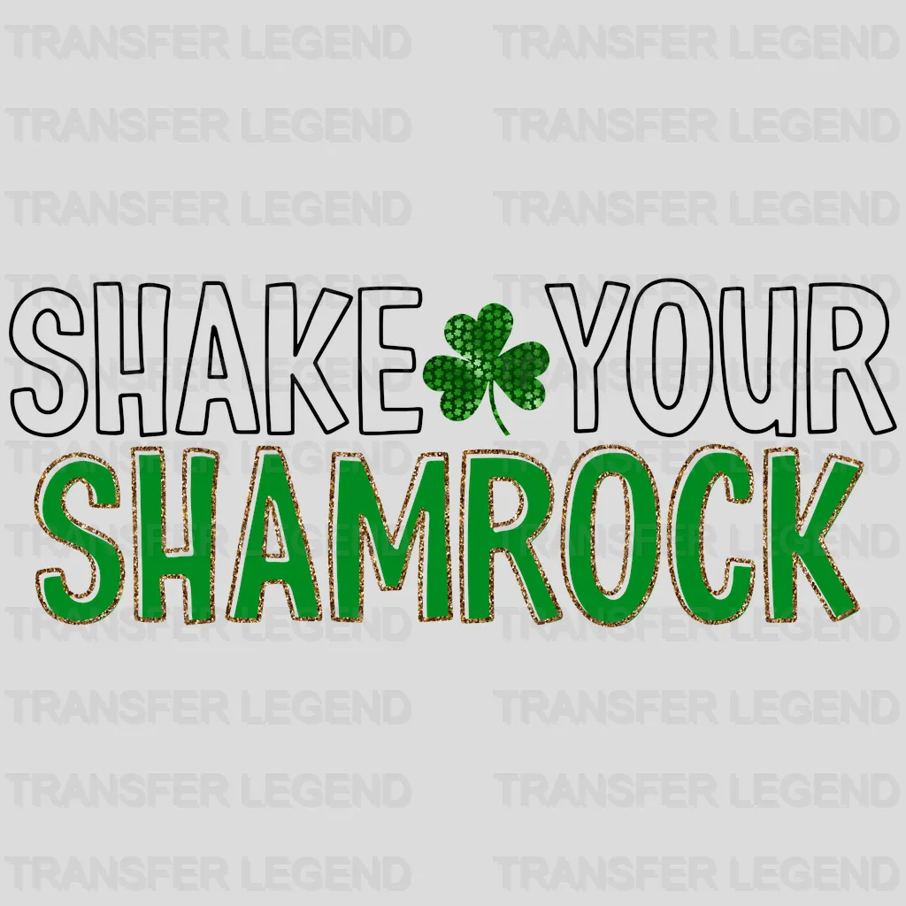 Shake Your Shamrock St. Patrick's Day Design - DTF heat transfer - transferlegend