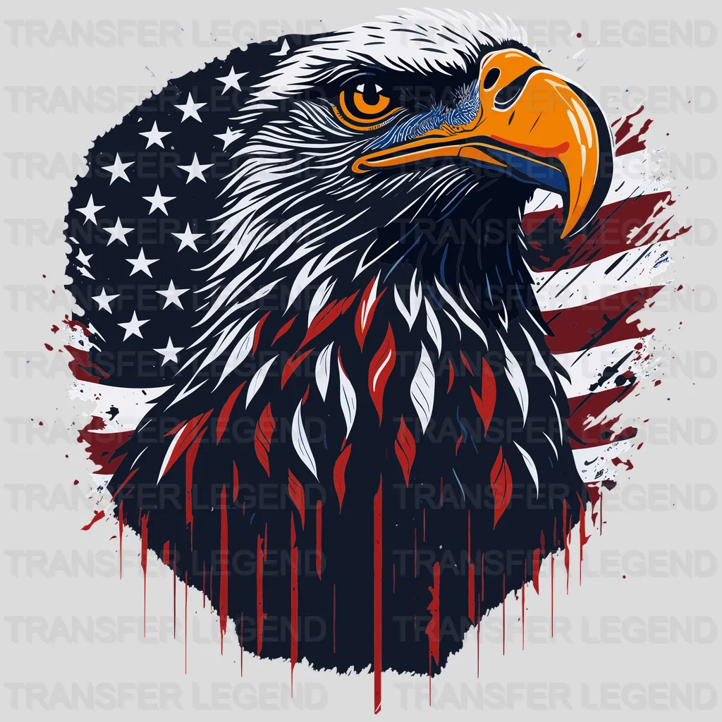 Eagle Heart USA Design - DTF Heat Transfers - transferlegend