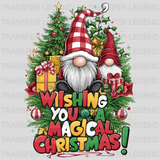 Wishing You A Magical Christmas design - DTF Heat Transfer - transferlegend