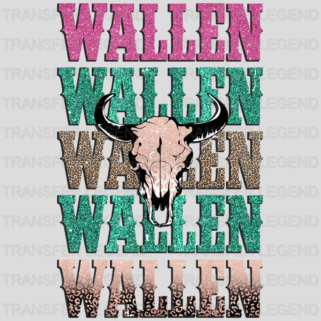 Cow Skull Wallen Design - DTF heat transfer - transferlegend