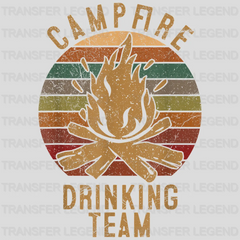 Camp Fire Drinking Team - Camp Lovers Design - DTF heat transfer - transferlegend