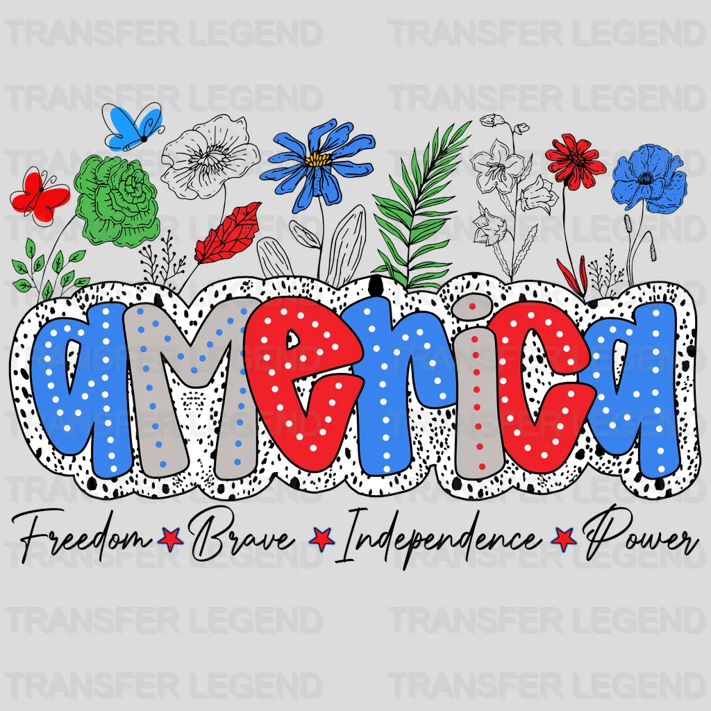 Power 4th July Design - DTF Heat Transfers - transferlegend