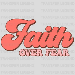 Faith Over Fear Easter Design - DTF heat transfer - transferlegend