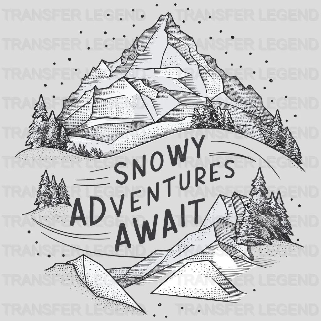 Adventures Await Winter Design - DTF Heat Transfers - transferlegend