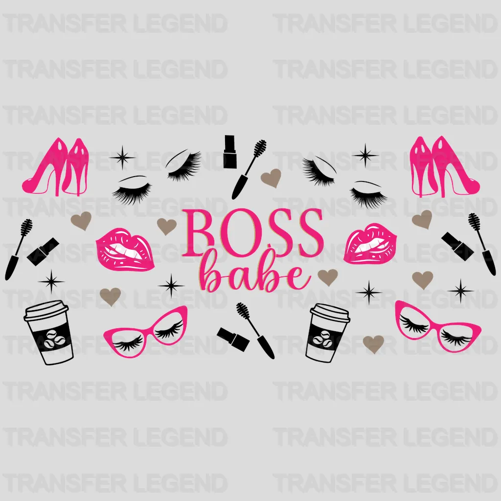 Boss Babe UV DTF Transfer Cup Wrap UV DTF Sticker - transferlegend