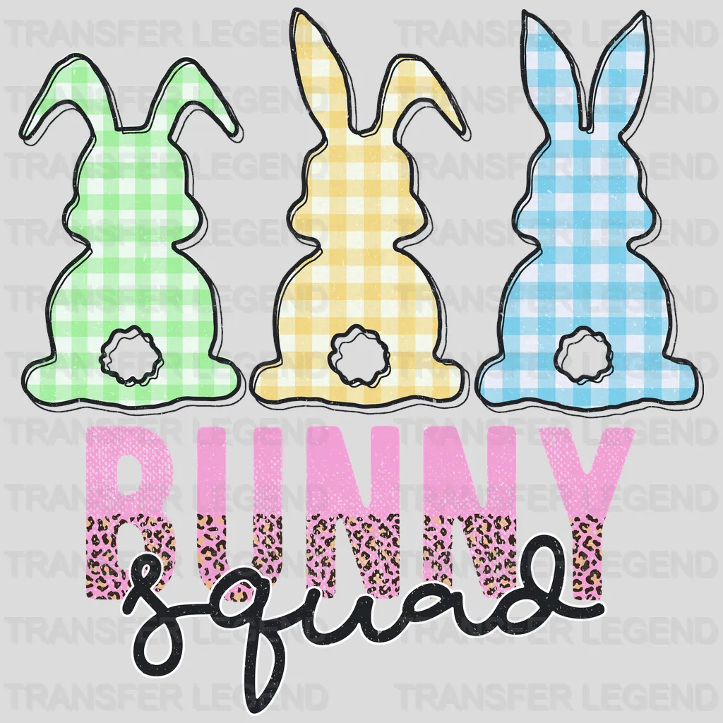 Bunny Squad Easter Design - DTF heat transfer - transferlegend