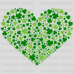 Heart St. Patrick's Day Design - DTF heat transfer - transferlegend