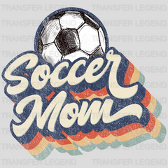 Retro Soccer Mom - Mother's Day - Sports Fan - Soccer Lover Mom - Design - DTF heat transfer - transferlegend