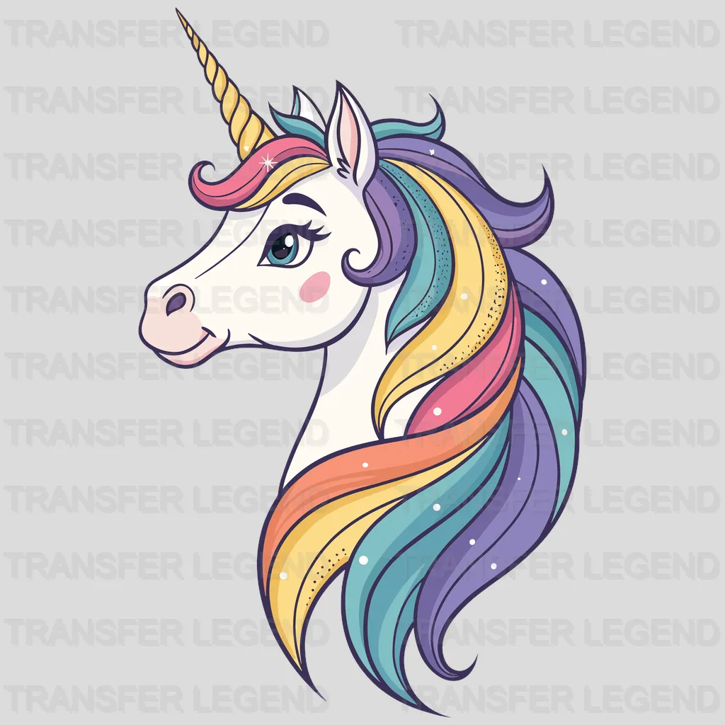 Sun Shine Unicorn Design - DTF Heat Transfers - transferlegend