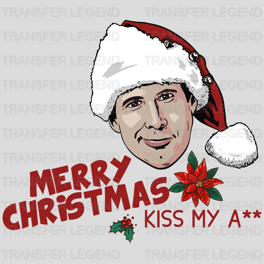 MERRY CHRISTMAS KISS MY ASS Christmas Design - DTF heat transfer - transferlegend