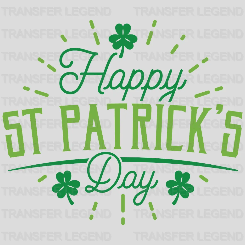 Happy St. Patrick's Day Design - DTF heat transfer - transferlegend