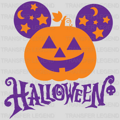 Halloween Pumpkin Mickey Head Design - DTF heat transfer - transferlegend