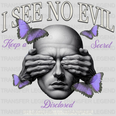 I See No Evil Streetwear Design - DTF Heat Transfer - transferlegend