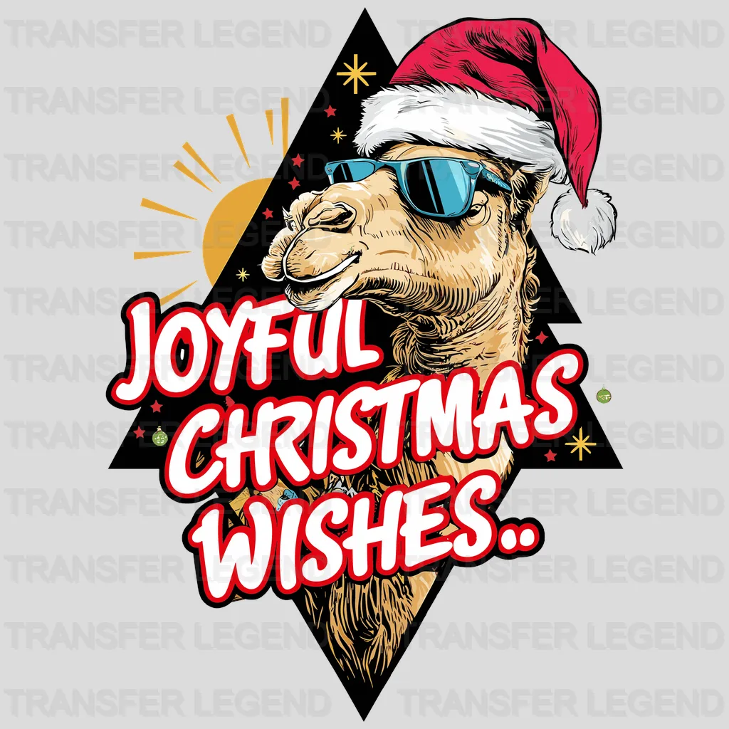 Joyful Wishes Christmas design - DTF Heat Transfer - transferlegend