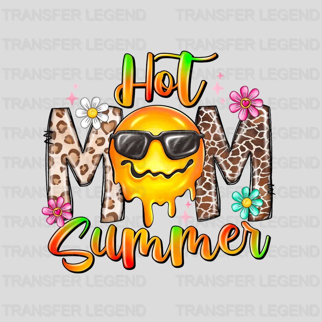 Hot Mom Summer Design - DTF Heat Transfers - transferlegend