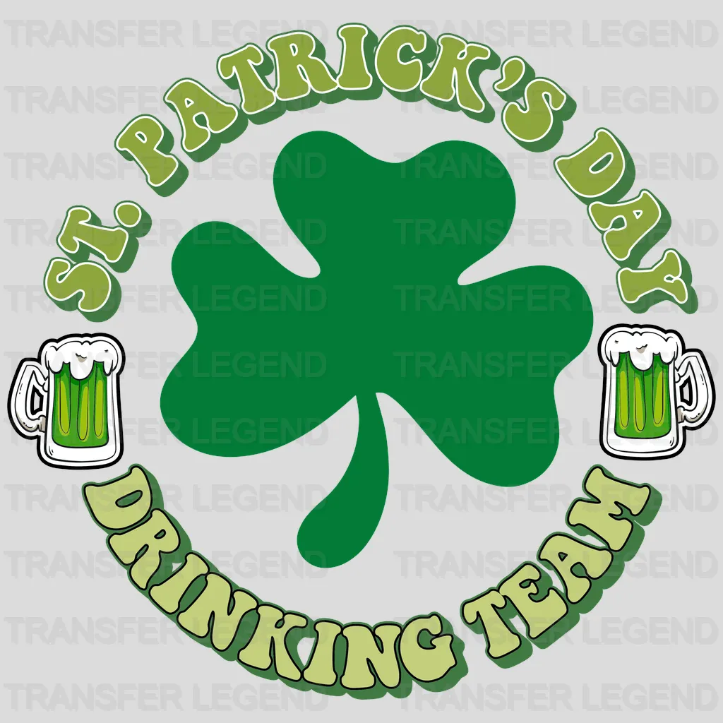 Drinking Team St. Patrick's Day Design - DTF heat transfer - transferlegend