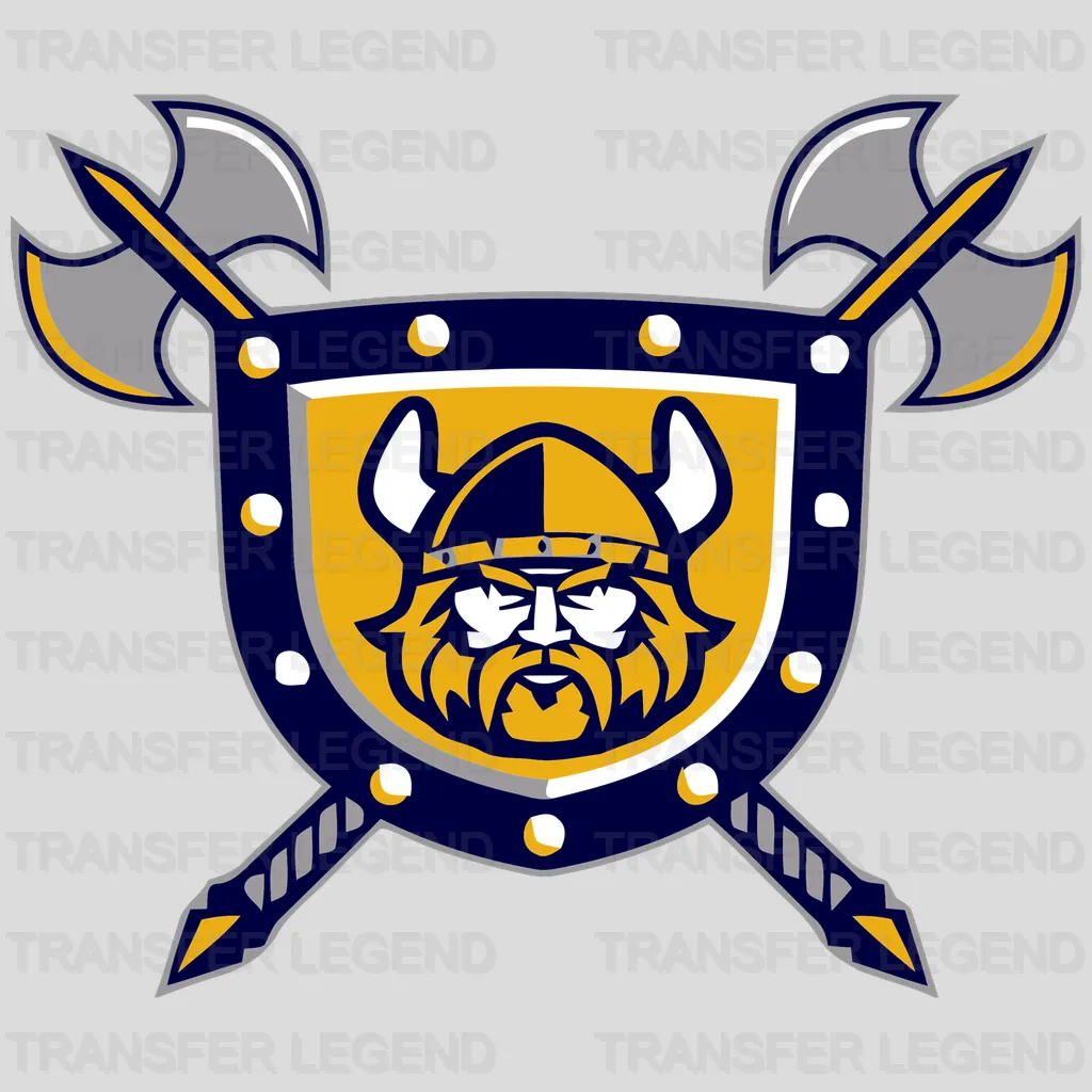 Minnesota Vikings Cartoon Fantasy Helmet Emblem NFL Design - DTF Heat Transfer
