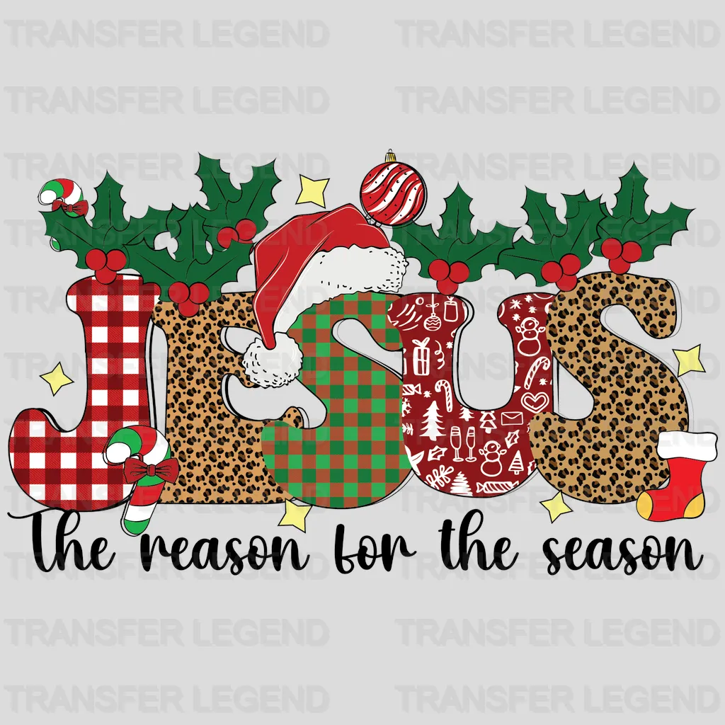 JESUS IS THE REASON Christmas Design - DTF heat transfer - transferlegend