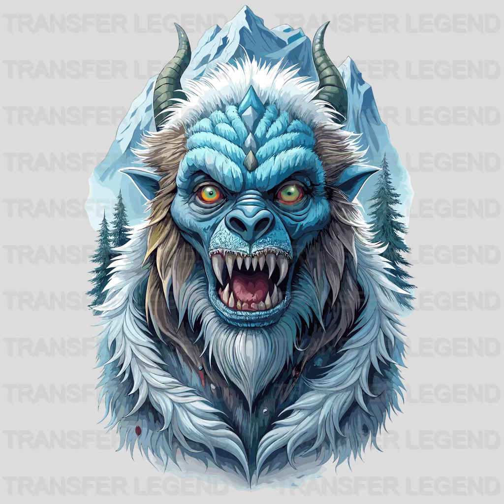 Monster Snow Winter Design - DTF Heat Transfers - transferlegend