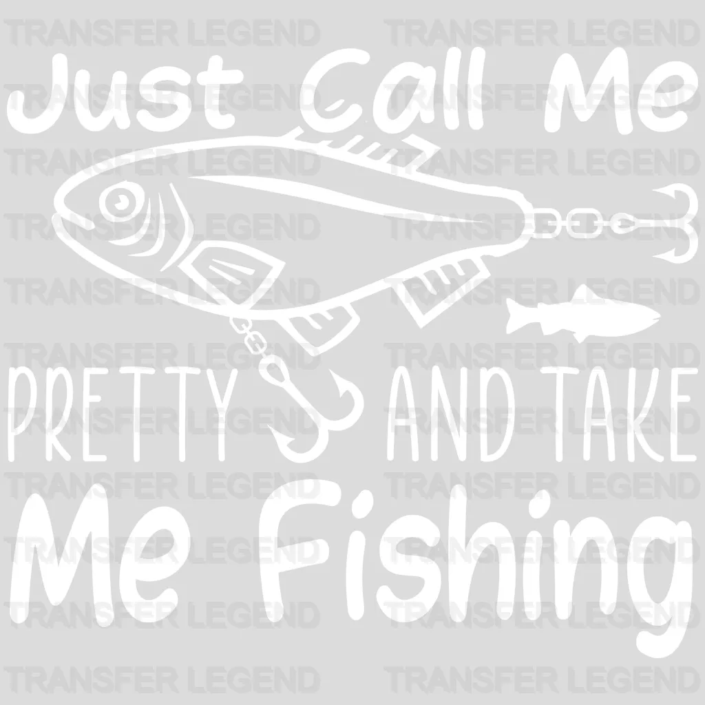 Just Call Me Pretty - Fish Design DTF Heat Transfer - transferlegend