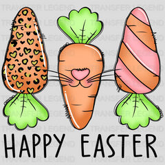 Happy Easter Carrots Easter Design - DTF heat transfer - transferlegend