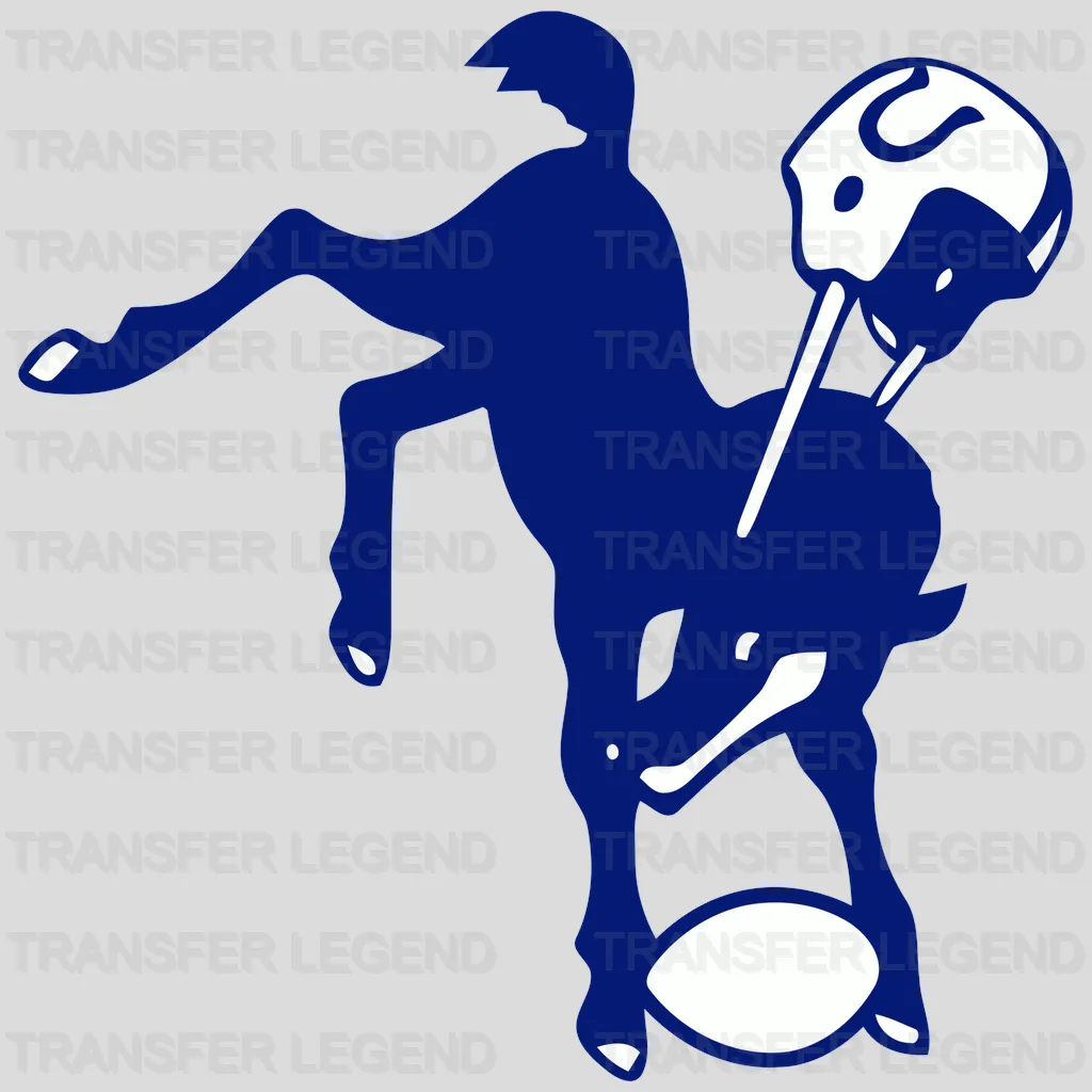 Indianapolis Colts FOR LIFE Wordmark with Helmet NFL Design - DTF Heat Transfer