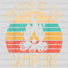 Master Of The Campfire - Vintage Camping Design - DTF heat transfer - transferlegend