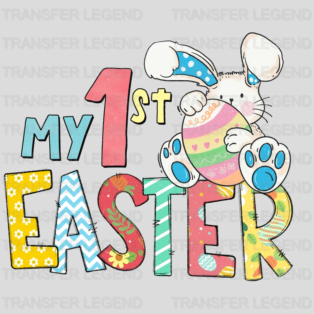 My 1st Easter Cute Bunny Design - DTF heat transfer - transferlegend