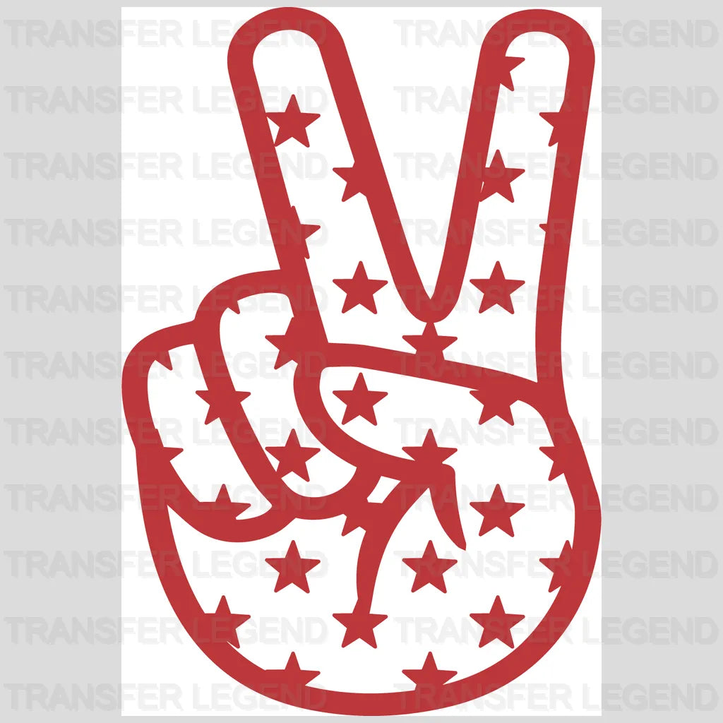 Peace Sign DTF Transfer - transferlegend