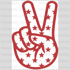 Peace Sign DTF Transfer - transferlegend